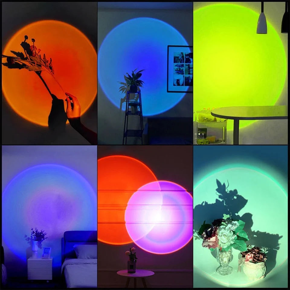 LED Night Light USB-Powered Multicolor Sunset Glow