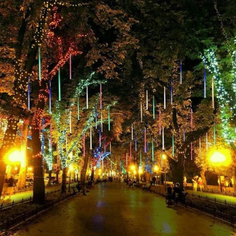LED String Lights Cascading Snowfall 144 LEDs