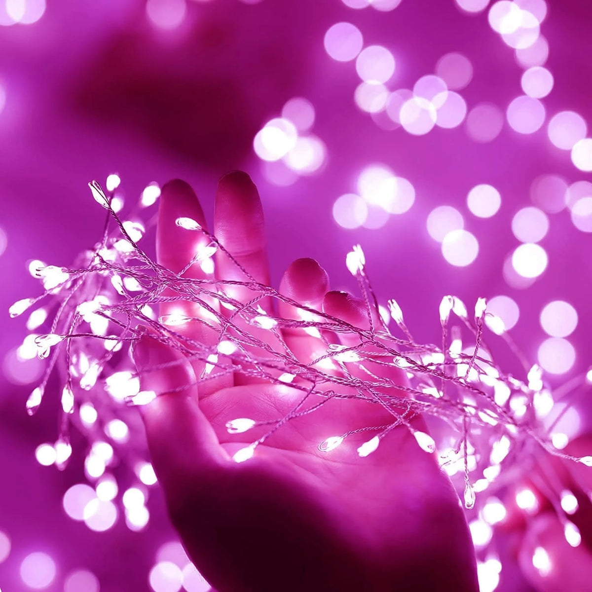 LED String Lights Flexible Copper Wire Wireless Remote Weather-Resistant