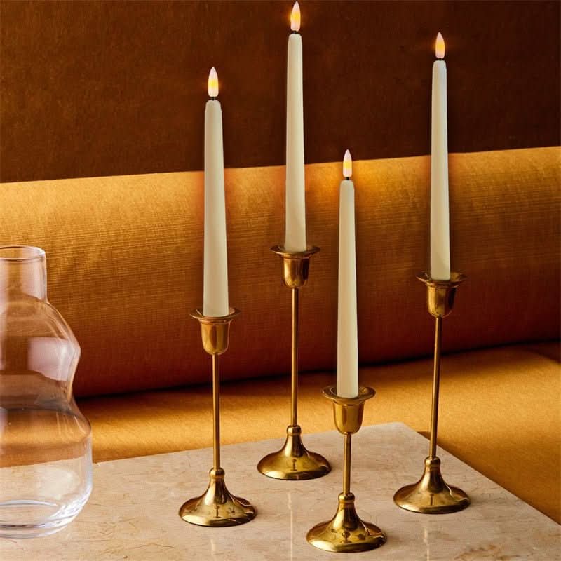 LED Taper Candles Flameless Remote Control Dimmable Timer