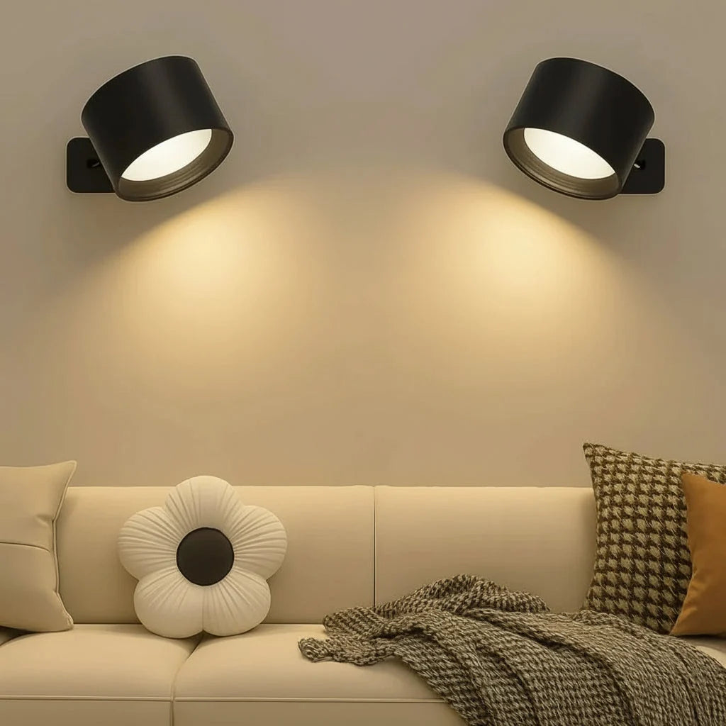 LED Wall Light Magnetic Mount USB Rechargeable & Touch Dimmer