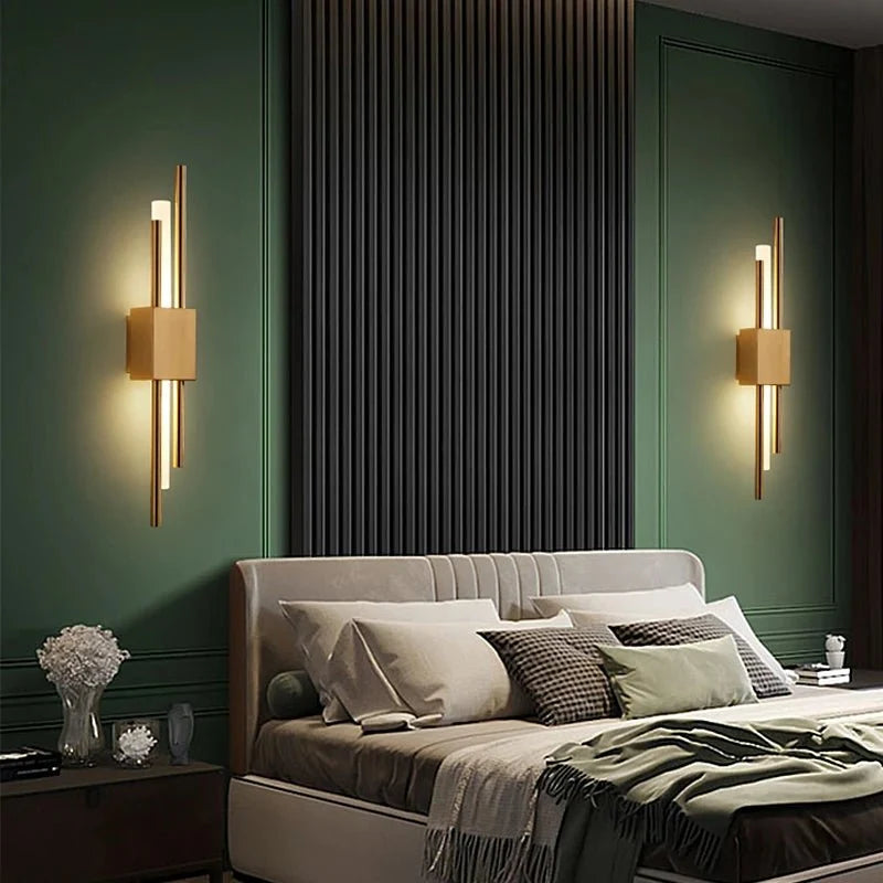 LED Wall Light Metal Acrylic Three Color Temperatures