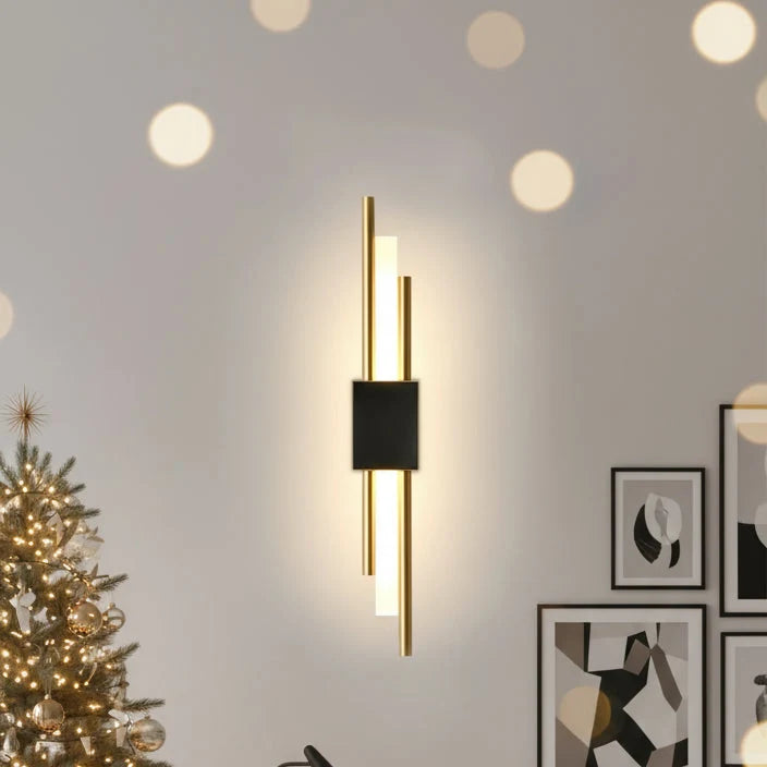 LED Wall Light Metal Acrylic Three Color Temperatures