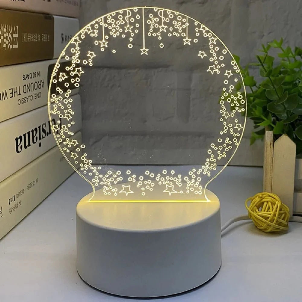 LED Writing Sign Acrylic Dry-Erase USB-Powered