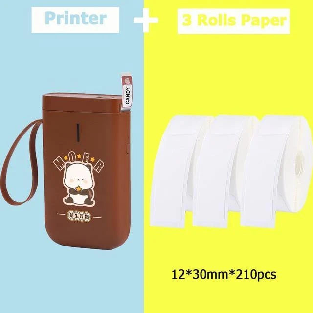 Label Printer Portable Wireless Bluetooth Inkless Thermal Printing