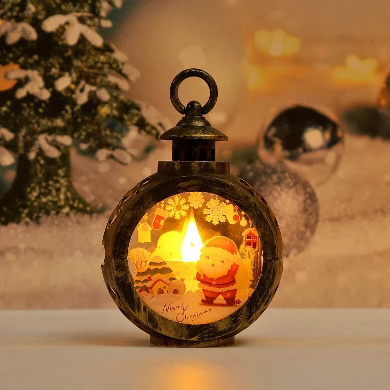 Lantern Warm LED Christmas Motif Indoor & Outdoor