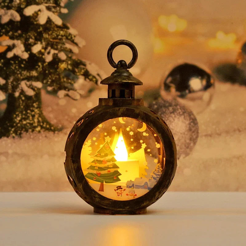Lantern Warm LED Christmas Motif Indoor & Outdoor