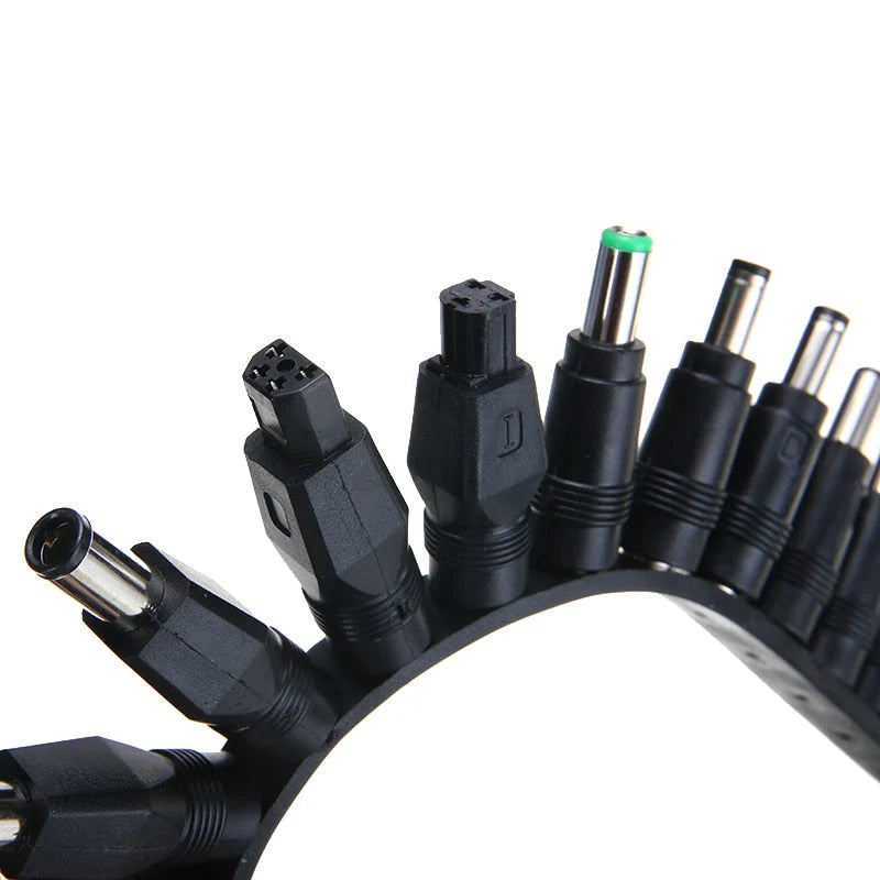 Laptop Charger Adapter 16 Interchangeable Tips Lightweight & Portable