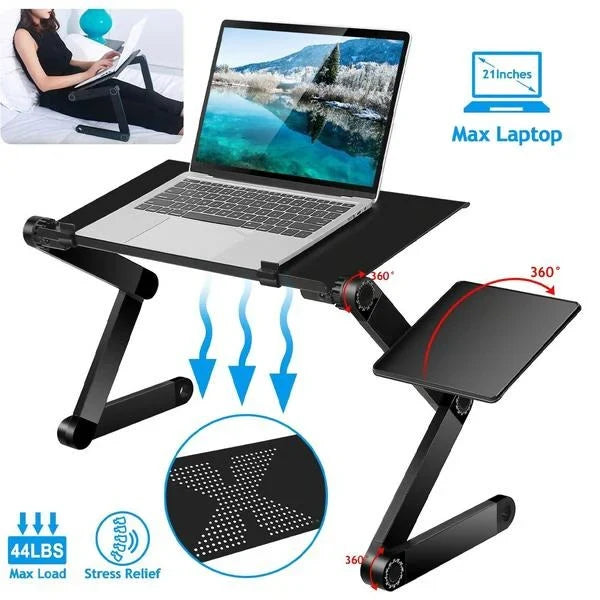 Laptop Stand Adjustable Height Vented Aluminum