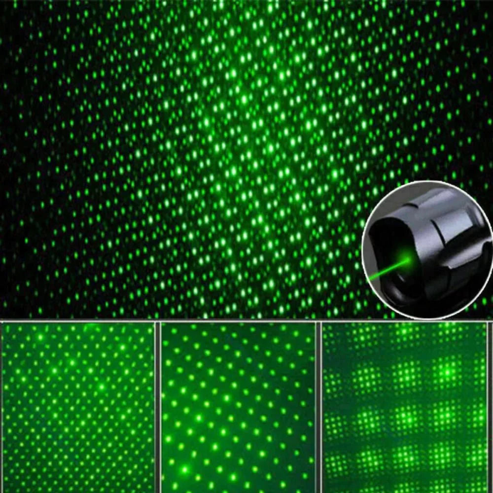 Laser Pointer Green Long-Range USB-Rechargeable Anodized Metal