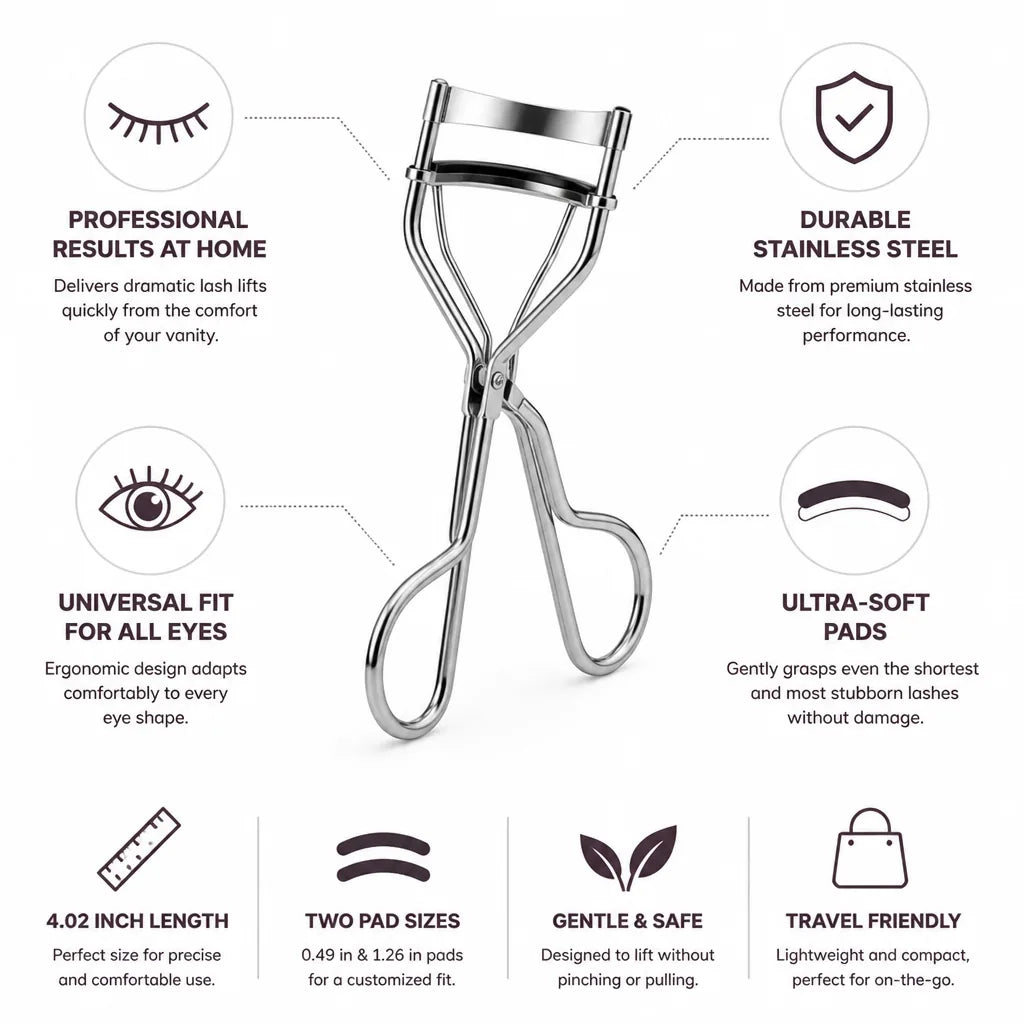 Lash Lift Curler Stainless Steel Ultra-Soft Pads