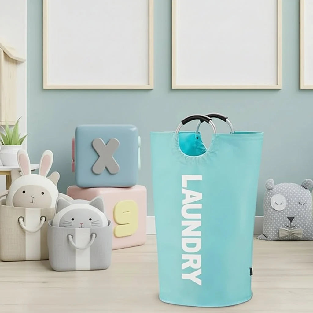 Laundry Hamper Large Foldable Waterproof Lining Reinforced Handles