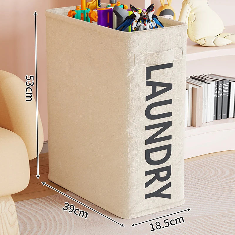 Laundry Hamper Slim Space-Saving Locking Casters
