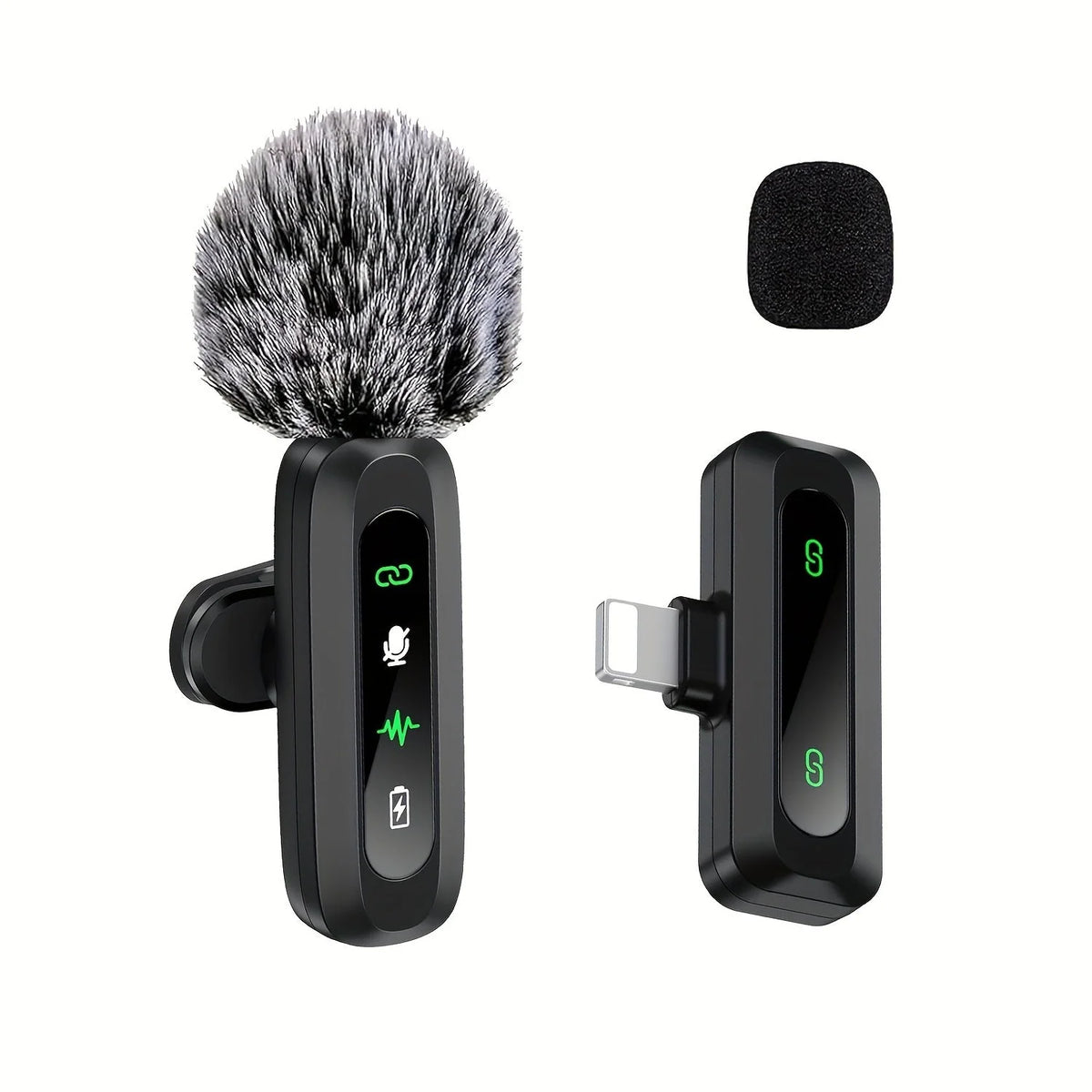 Lavalier Microphone Wireless USB-C With Wind Cap