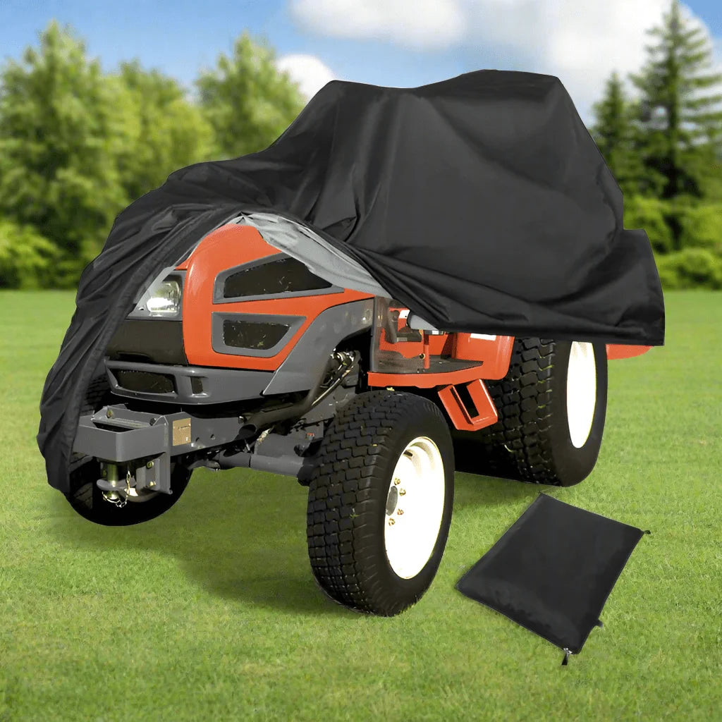 Lawn Mower Cover 420D Weather-Resistant Elastic Hem