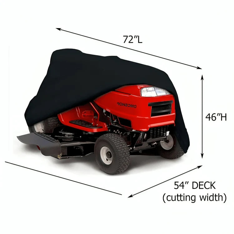 Lawn Mower Cover 420D Weather-Resistant Elastic Hem