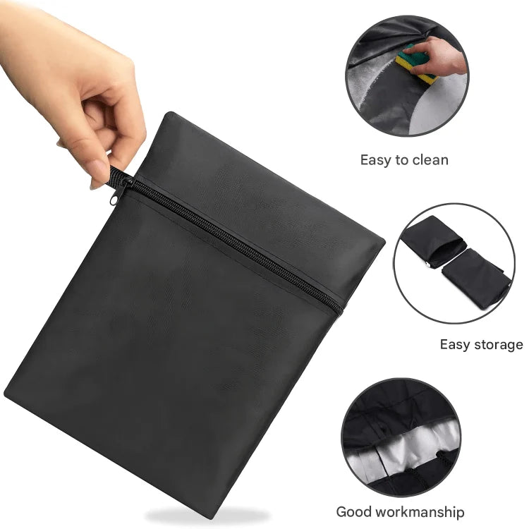 Lawn Mower Cover 420D Weather-Resistant Elastic Hem