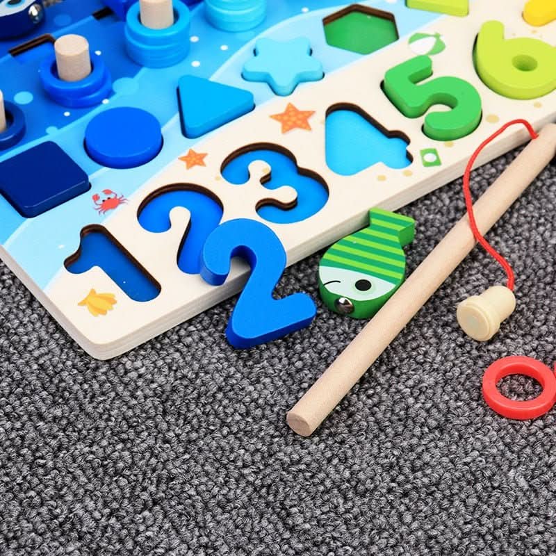 Learning Board Beechwood Counting & Shape Recognition