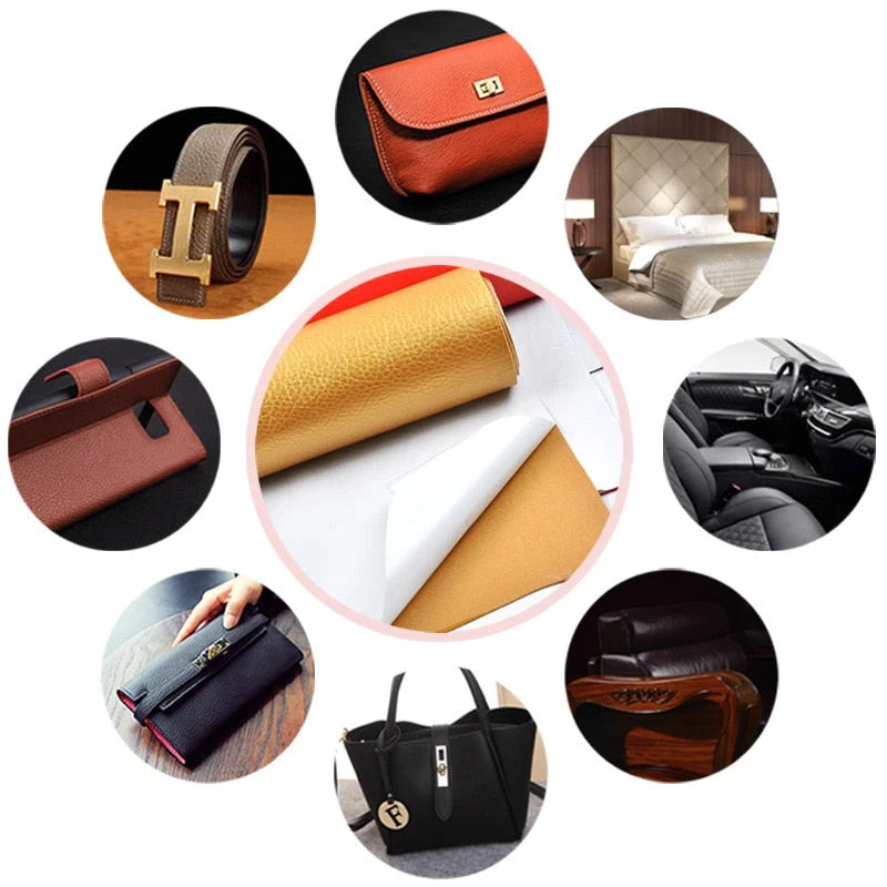 Leather Repair Patch Self-Adhesive PU Leather Cut-To-Fit