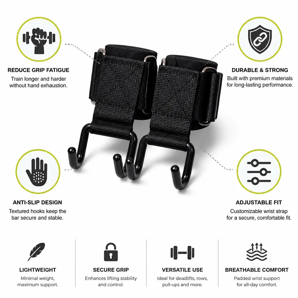 Lifting Straps Adjustable & Anti-Slip