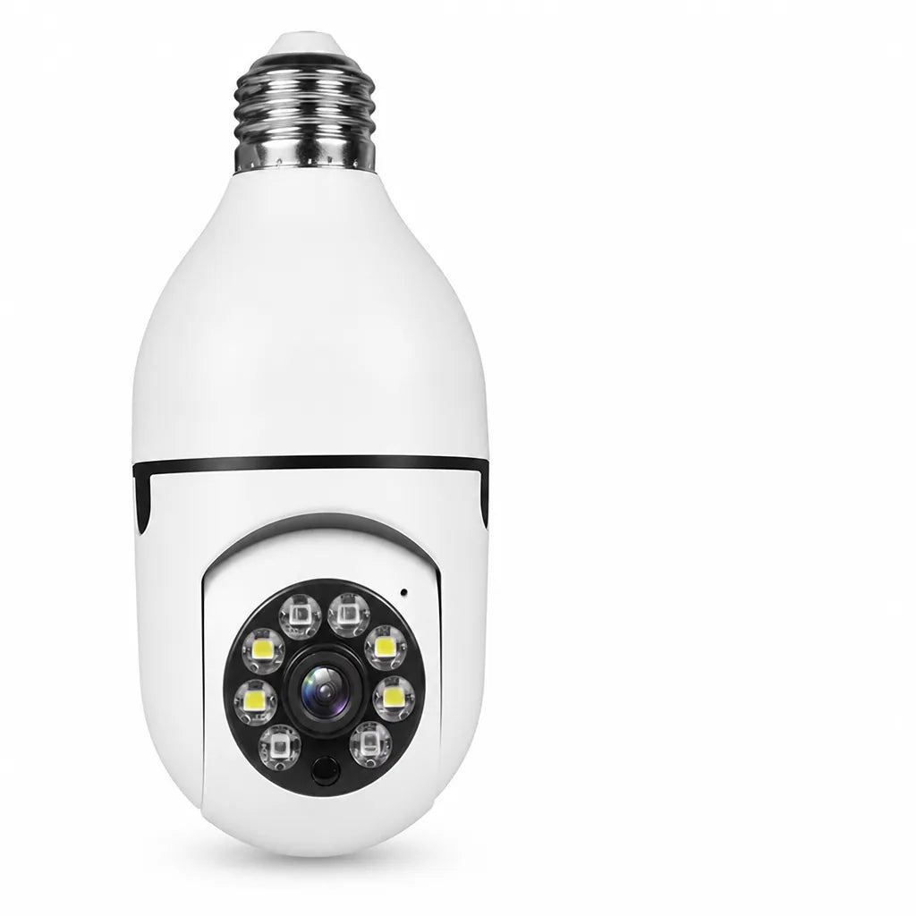 Light Bulb Security Camera 360° Panoramic Full HD Night Vision
