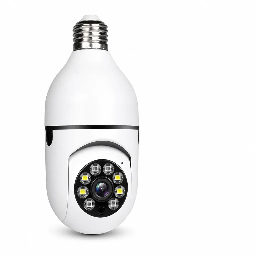 Light Bulb Security Camera 360° Panoramic Full HD Night Vision