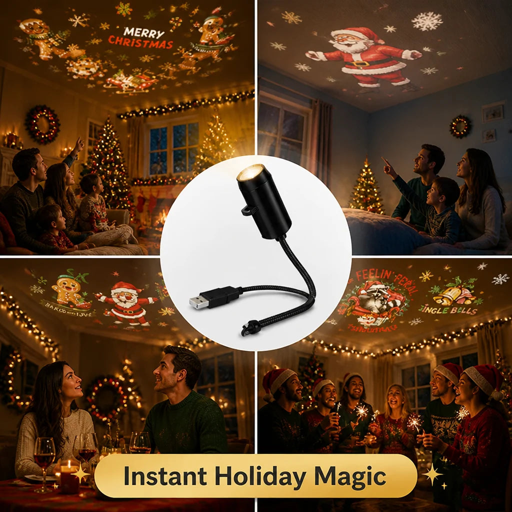 Light Projector USB Powered Themed Scene Discs