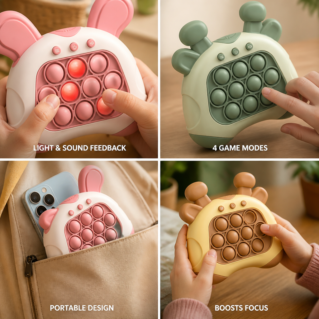 Light & Sound Silicone Pop-It Game