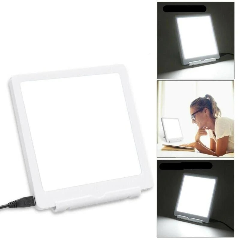 Light Therapy Lamp 10000 Lux Adjustable Tilt USB Powered