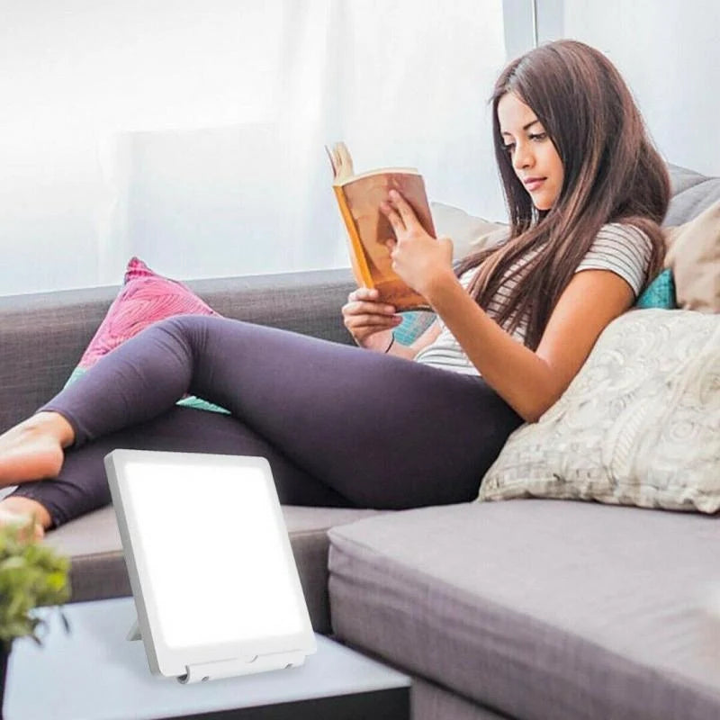 Light Therapy Lamp 10000 Lux Adjustable Tilt USB Powered