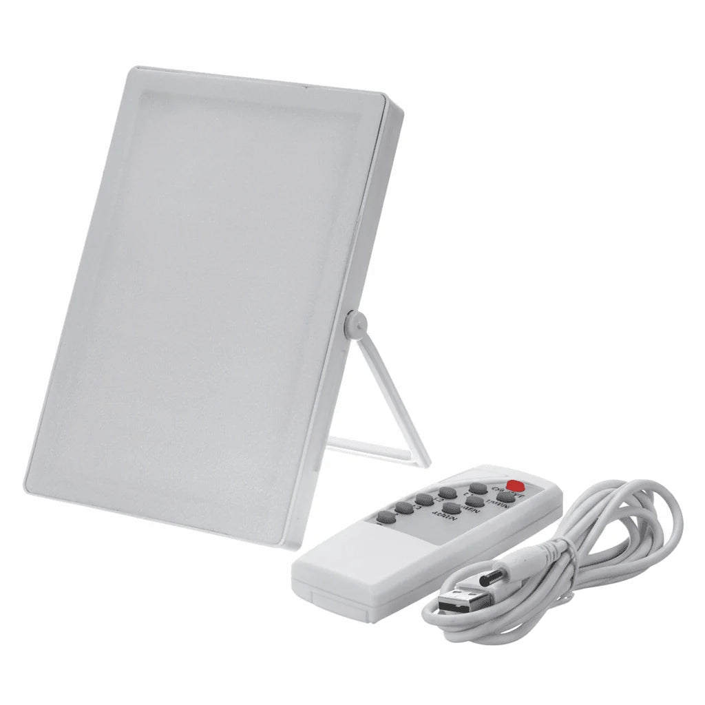 Light Therapy Lamp Adjustable Brightness Compact Portable
