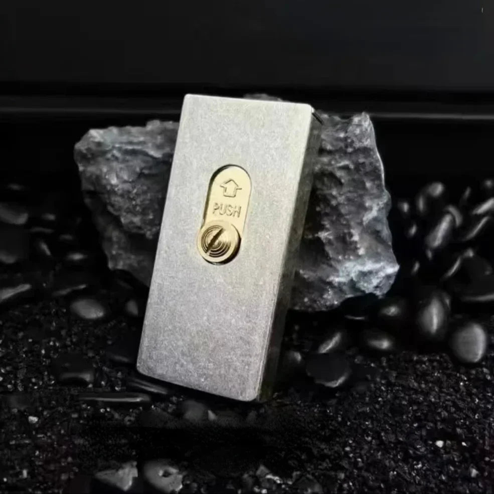 Lighter Brass Refillable Slide Ignition