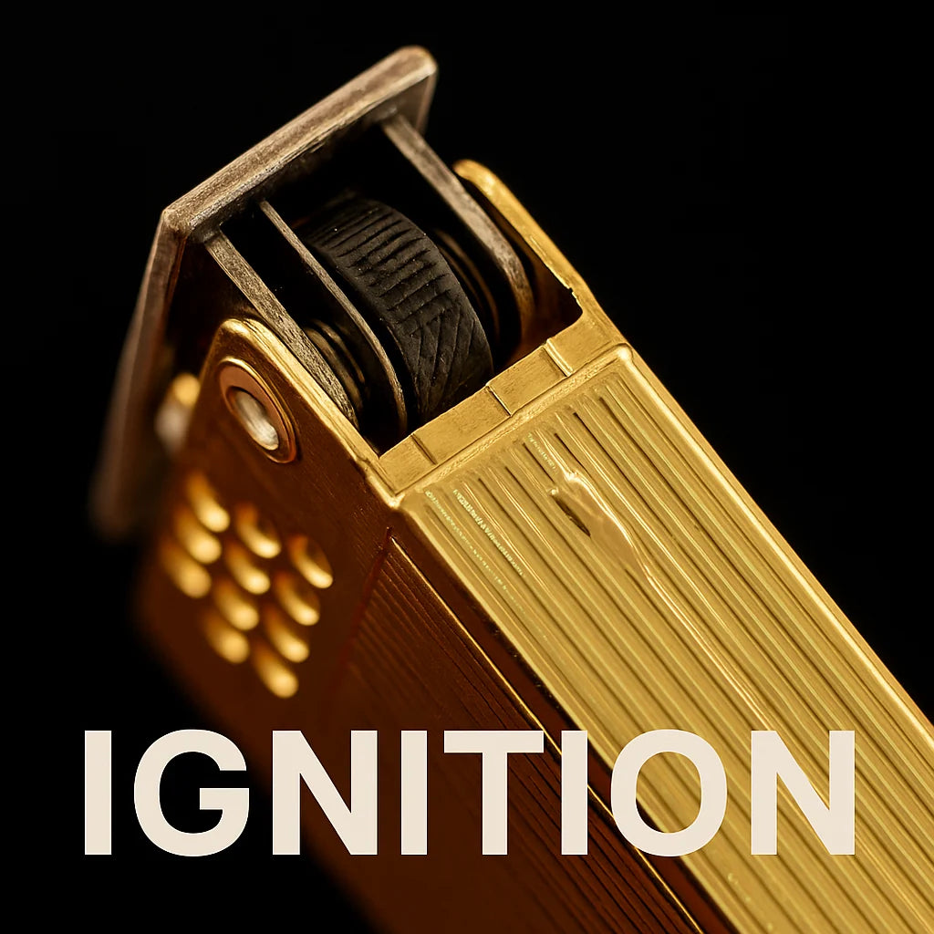 Lighter Brass Refillable Slide Ignition