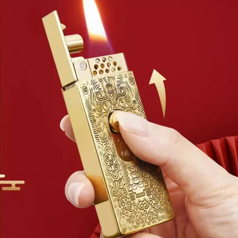 Lighter Metal One-Click Ignition Vintage Design