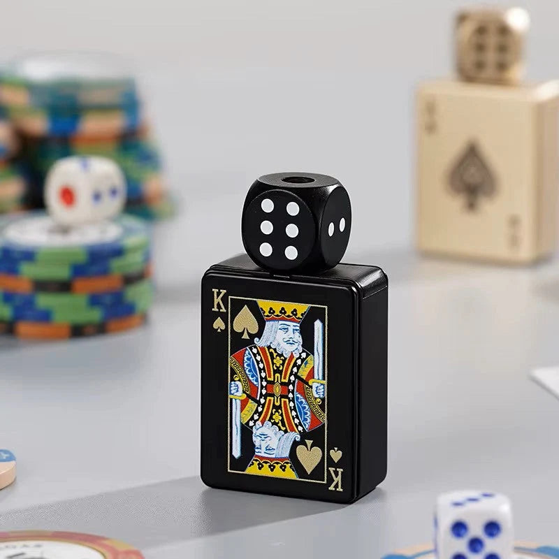 Lighter Wind-Resistant Jet Flame Rotating Dice Top