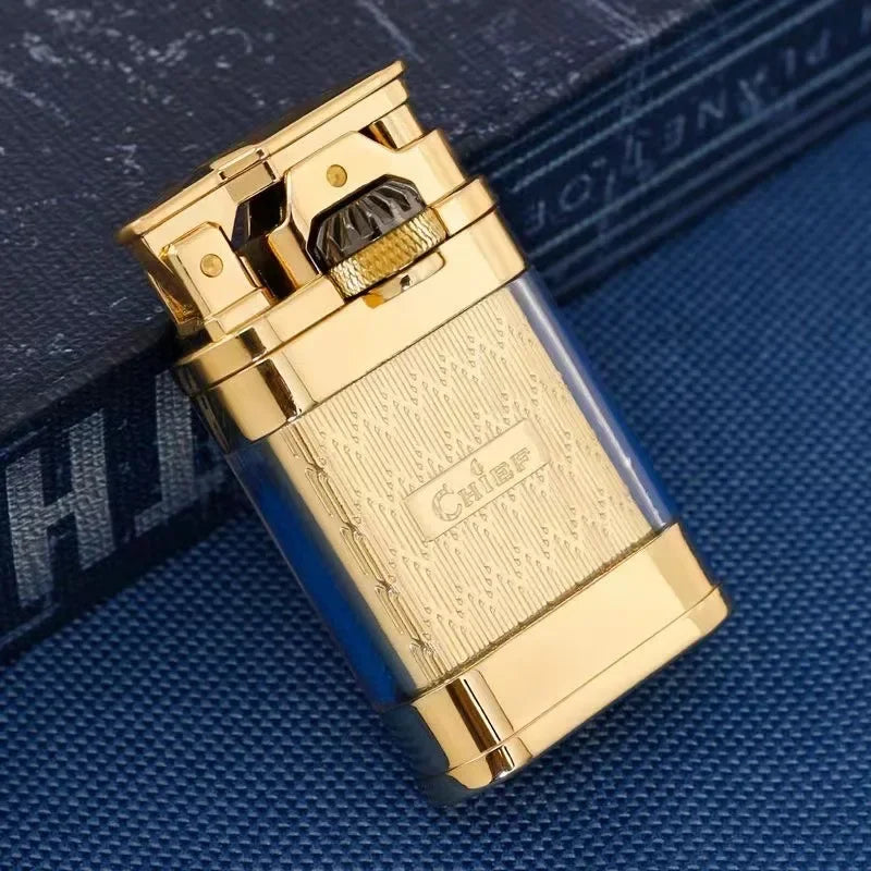 Lighter Windproof Jet Flame Clear Fuel Tank