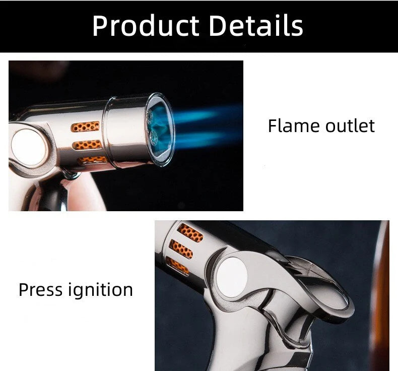 Lighter Windproof Turbo Flame Metal Body