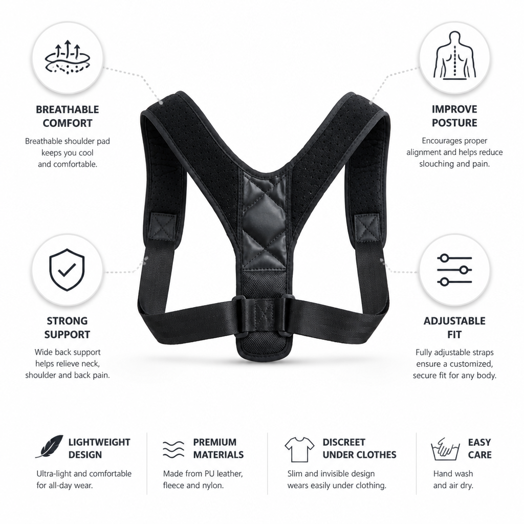 Lightweight Adjustable Posture Corrector Vest