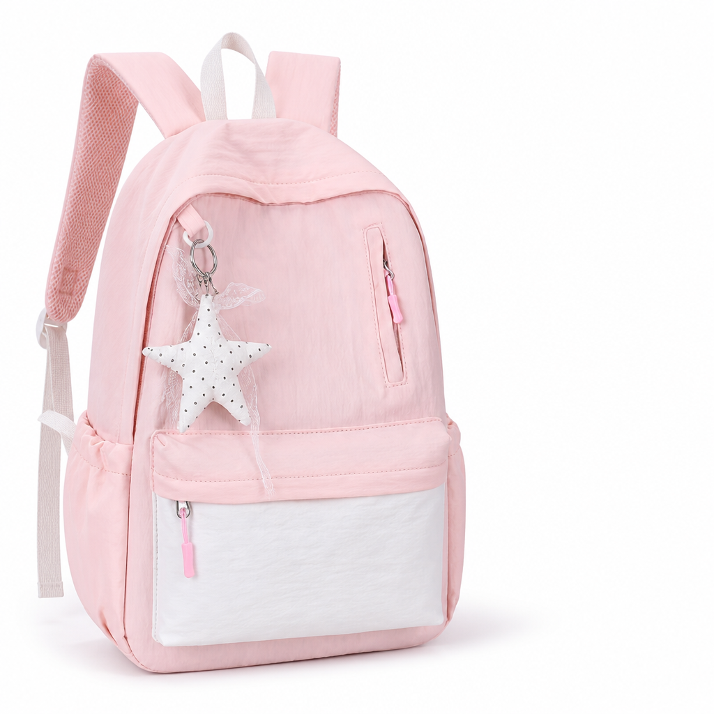Lightweight Breathable Multi-Pocket School Backpack