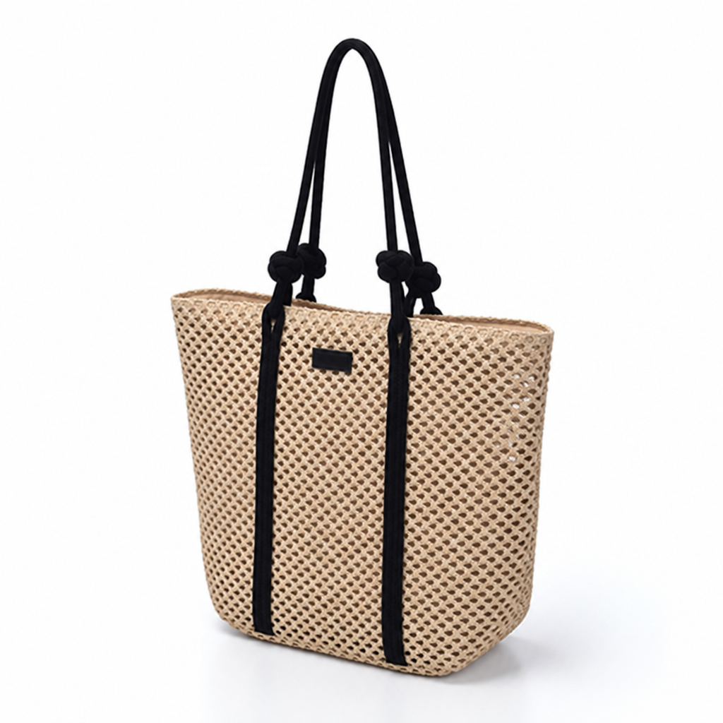 Lightweight Breathable Straw Tote