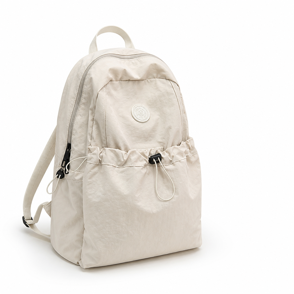 Lightweight Drawstring School Backpack With Padded Straps