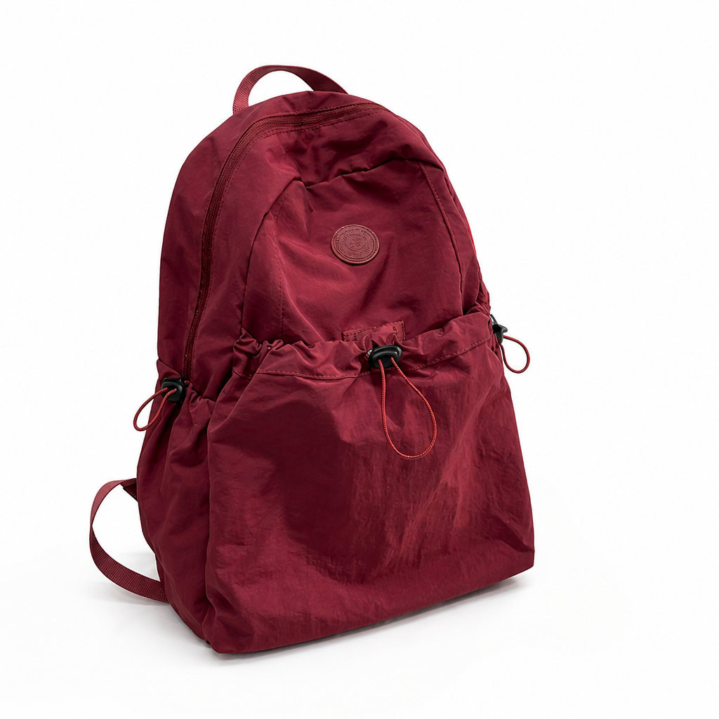 Lightweight Drawstring School Backpack With Padded Straps