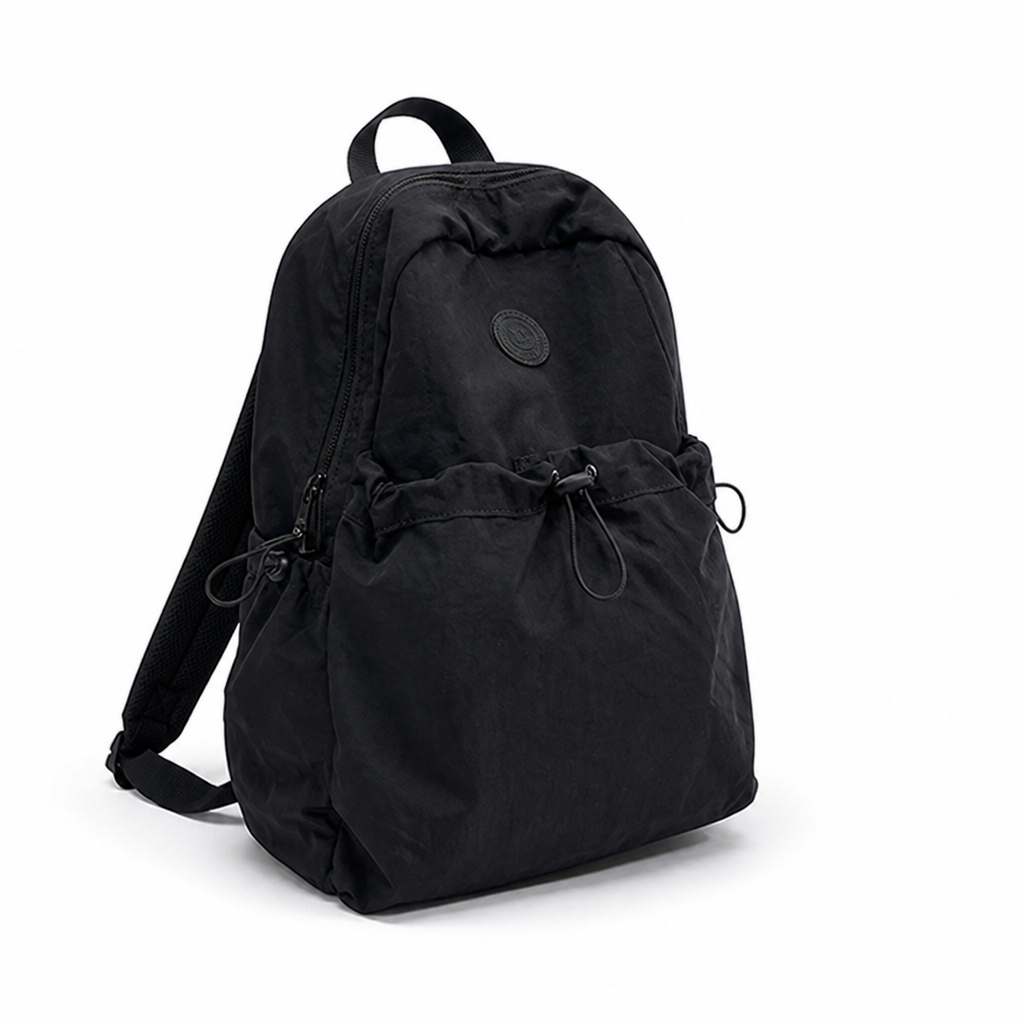 Lightweight Drawstring School Backpack With Padded Straps