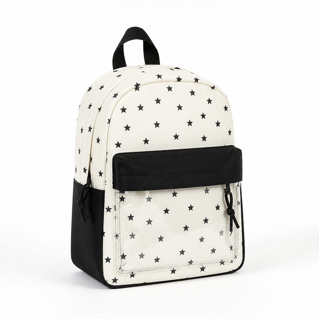 Lightweight Durable Star-Print School Backpack
