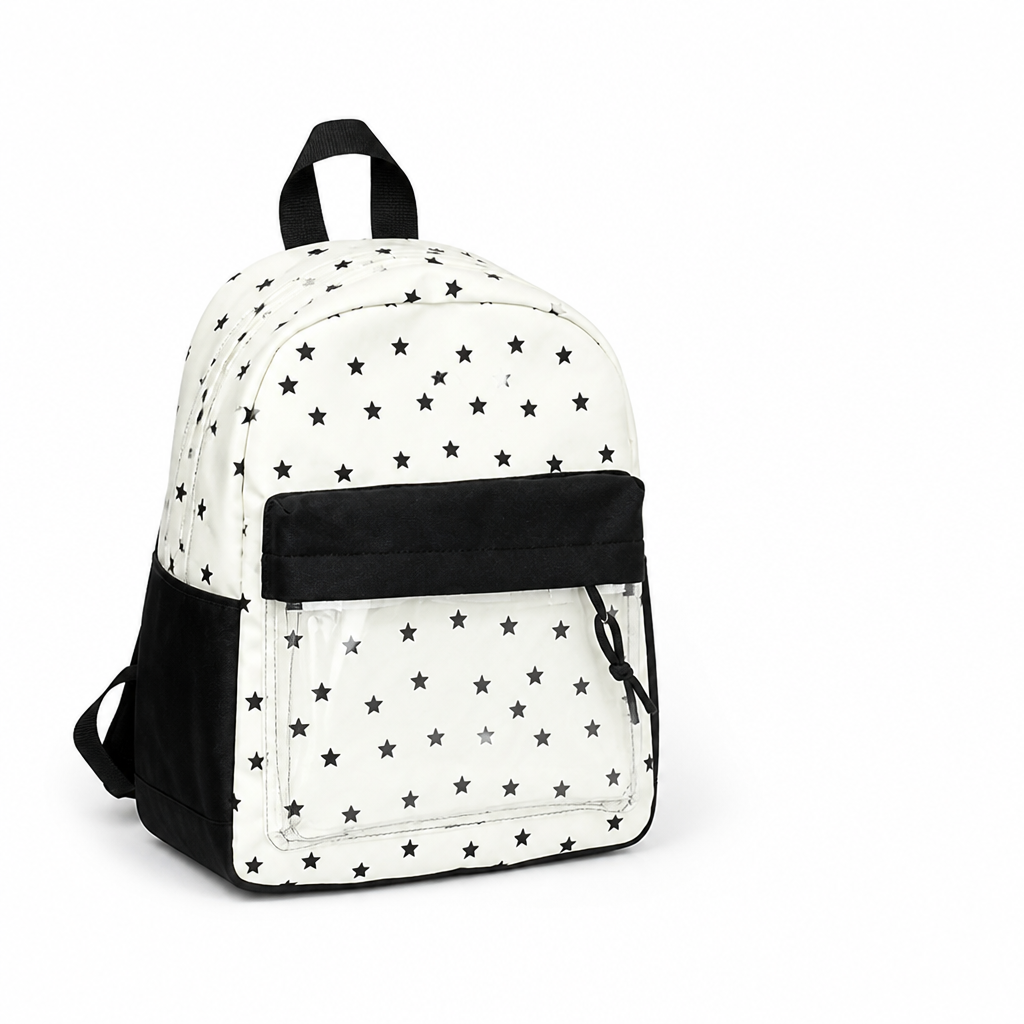 Lightweight Durable Star-Print School Backpack