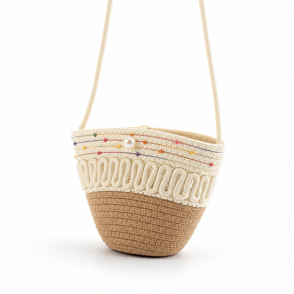 Lightweight Handmade Colorful Crossbody Bag (Adjustable Strap)
