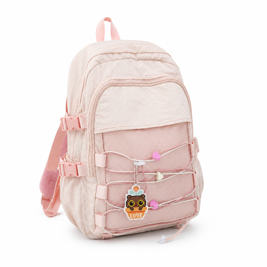Lightweight Multi-Compartment School Backpack (Adjustable Padded Straps)