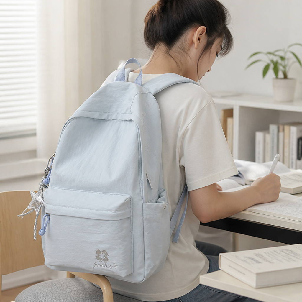Lightweight Multi-Compartment School Backpack (Adjustable Straps)