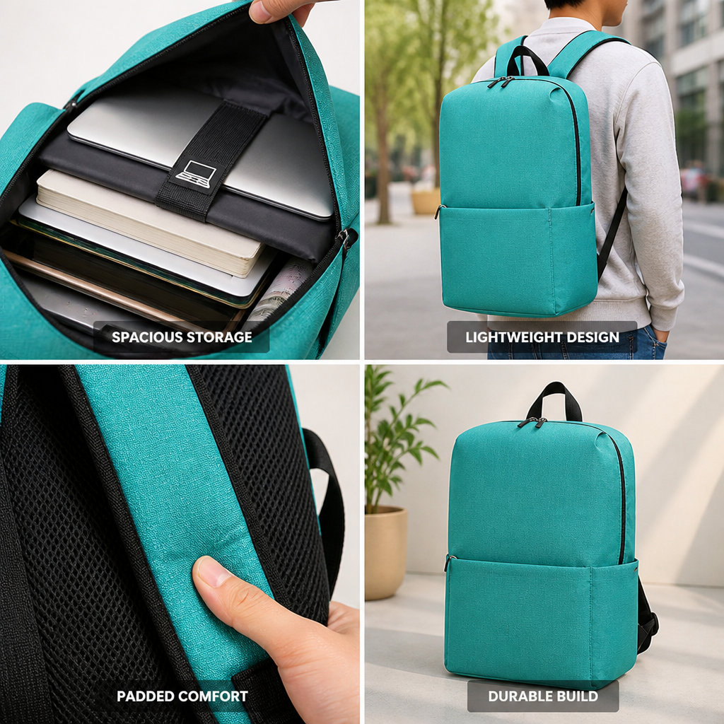 Lightweight Padded Strap Laptop Backpack (Fits 15-Inch Laptop)