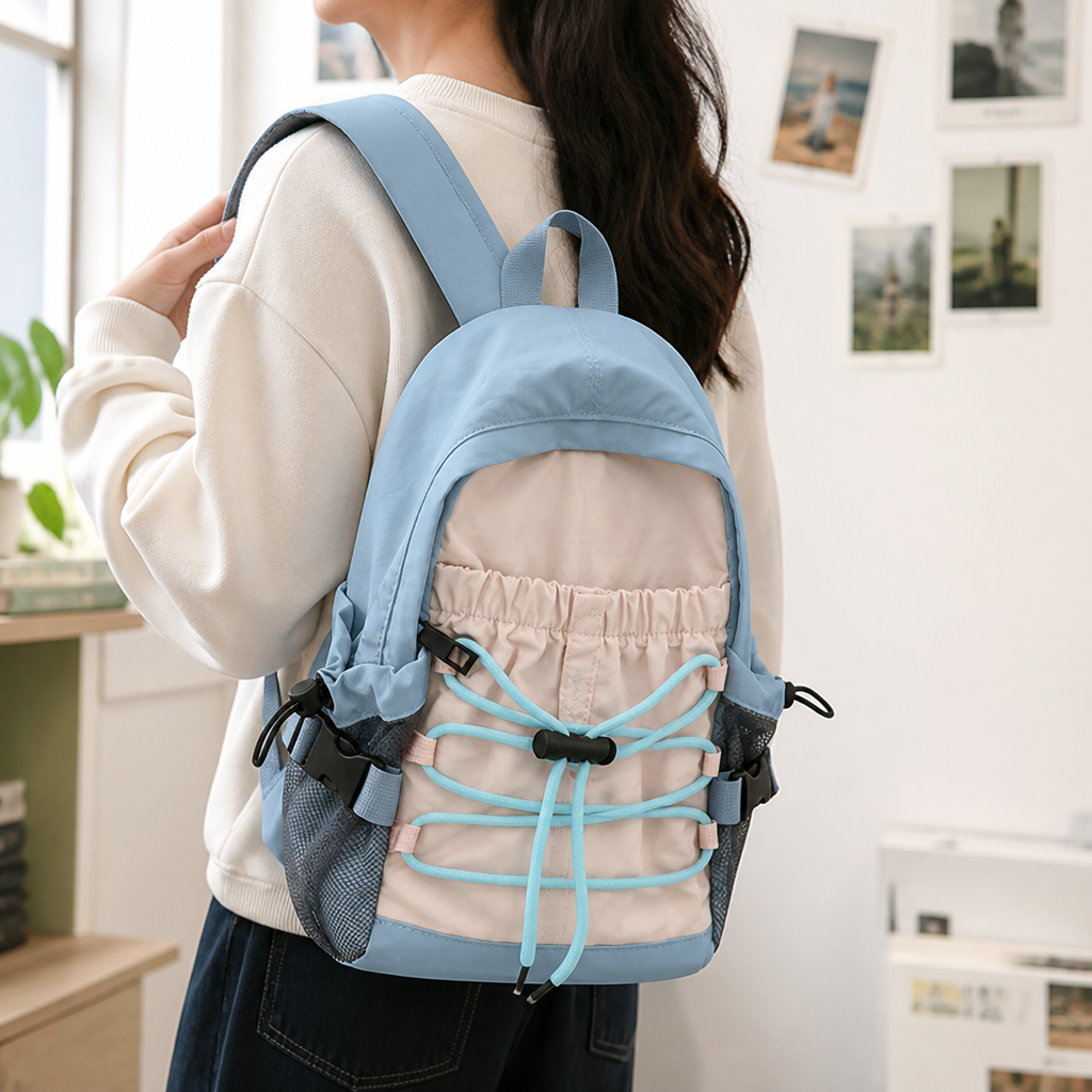 Lightweight Padded-Strap School Backpack